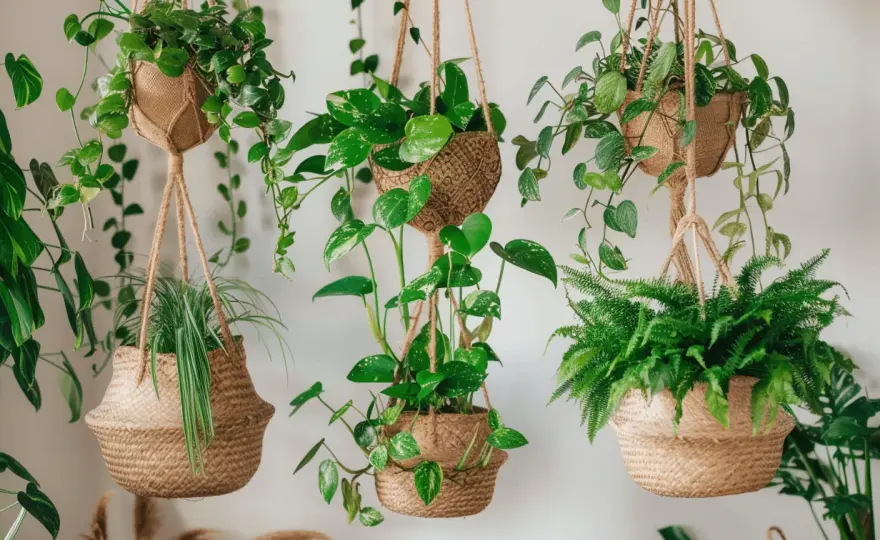 Plantas colgantes para el salón - qué elegir y cómo cuidarlas