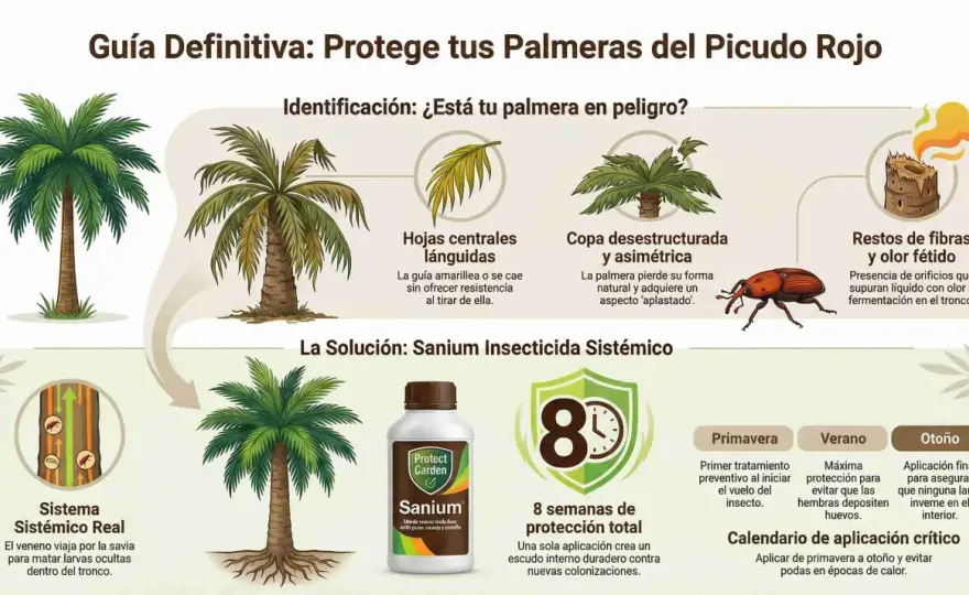 Gusano de palmera - cómo detectar picudo rojo a tiempo